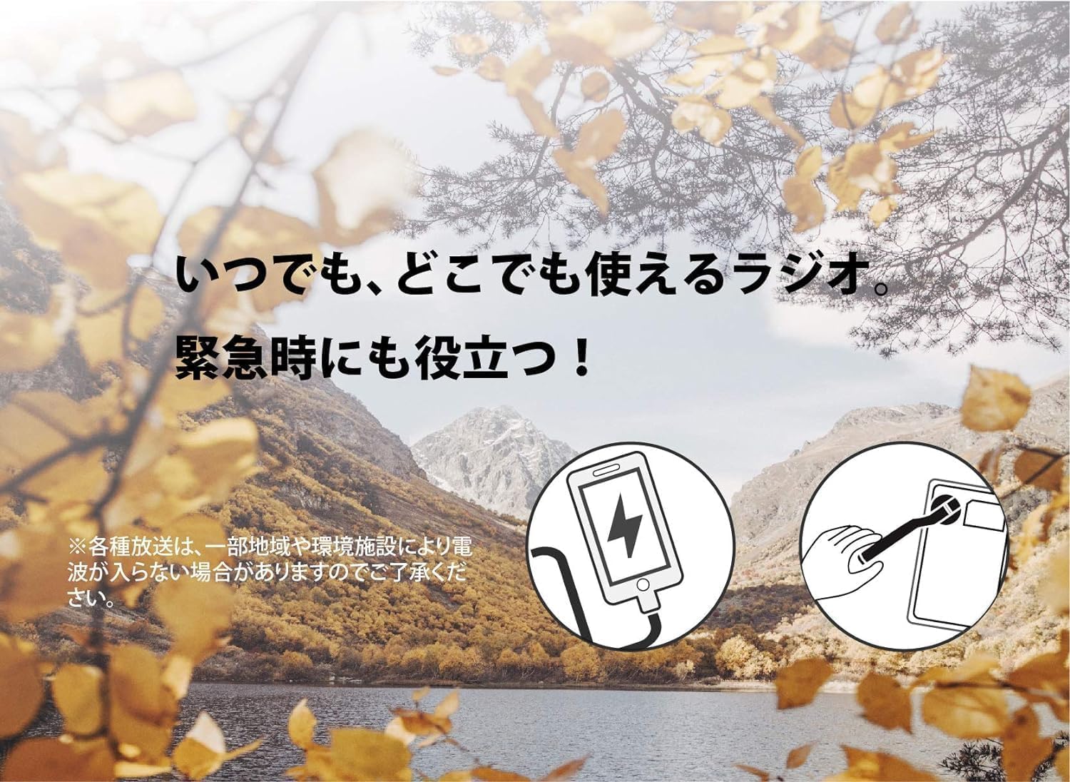 Amazon.co.jp: 手回し充電機能付き2.8インチワンセグポケットラジオ
